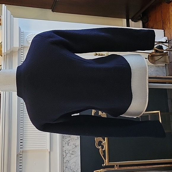 Vintage 1980's Liz Claiborne Military Sweater - Picture 4 of 7